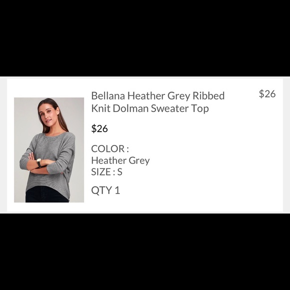 Lulus Grey Long Sleeve - Picture 6 of 7